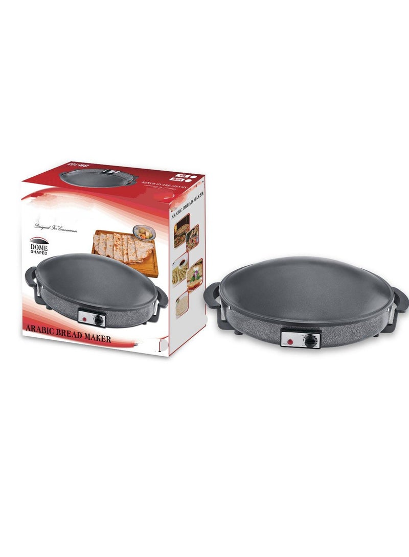 Arabic Bread Maker – Dome Shaped Non-Stick Roti & Chapati Maker for Pita, Flatbread, Khubz – Electric Bread Maker with Cool Touch Handle, Easy Clean Surface  - Image 3