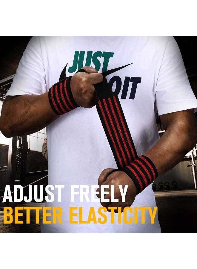 إيونتو أربطة المعصم وأحزمة رفع الأثقال - دعم قبضة اليد في الصالات الرياضية واللياقة البدنية لتدريبات القوة، والكروس فيت، وكمال الأجسام، وحماية الجسم أثناء التمرين - Image 2