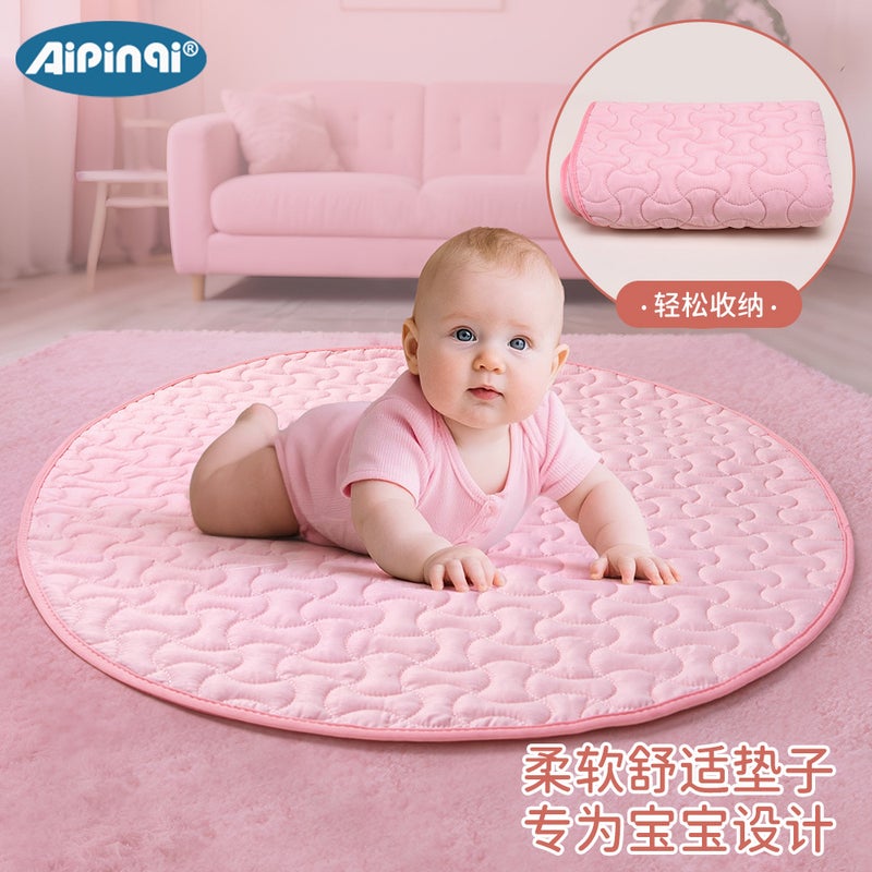 Aipinqi Baby Fitness Play Mat - Pink Crawling Pad for Newborns, Multisensory  Stimulation - Image 4