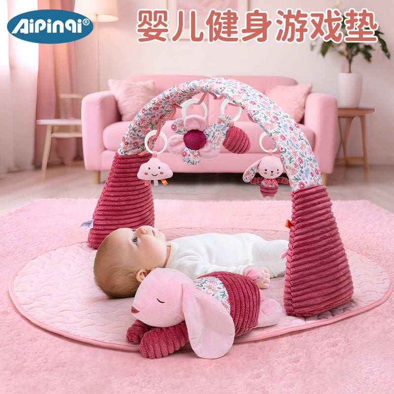 Aipinqi Baby Fitness Play Mat - Pink Crawling Pad for Newborns, Multisensory  Stimulation - Image 2