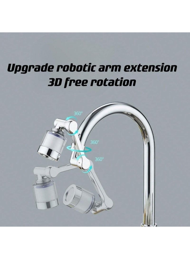 1080 Degree Rotating Bathroom Faucet Filter with 4 Filter Cartridges Sink Faucet Filter Faucet Extender for Kitchen and Bathroom with Installation Tools - Image 5