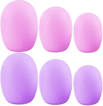 Beaupretty 6PCS Makeup Brush Cover Keep Sleeves Holders for Protectors Cover Blush Holder Makeup Cosmetics Protector Pen Foundation Travel Sleeve Cleaner up Case Storage Silicone Guard - Image 1
