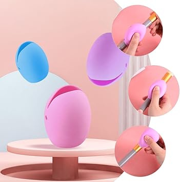 Beaupretty 6PCS Makeup Brush Cover Keep Sleeves Holders for Protectors Cover Blush Holder Makeup Cosmetics Protector Pen Foundation Travel Sleeve Cleaner up Case Storage Silicone Guard - Image 3