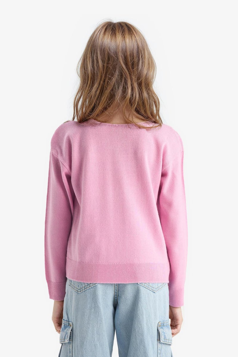 ديفاكتو بلوفر بناتي قصة عادية برقبة مستديرة - Image 4