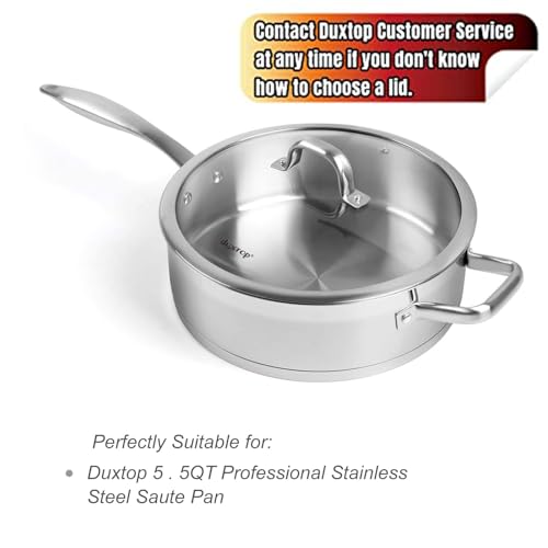 Duxtop Cookware Glass Replacement Lid (Interior Diameter: 11inch, Exterior Diameter: 11-1/2inch) - Image 5