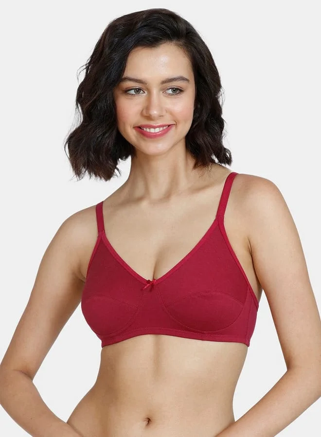 zivame Zivame Solid Non-Padded T-shirt Bra with Hook and Eye Closure