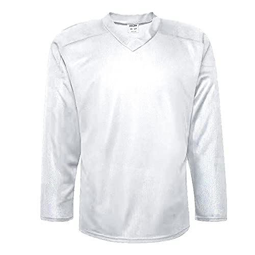 EALER H80 Series Blank Ice Hockey Practice Jersey for Men and Boy - Senior and Junior - Adult and Youth White - Image 1