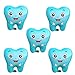 OHLIGEI 5PCS Blue Tooth Shaped Foil Balloons Teeth Mylar Balloons Tooth Inflatable Balloons for Tooth Themed Birthday Party Decorations Blue - Image 4