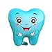 OHLIGEI 5PCS Blue Tooth Shaped Foil Balloons Teeth Mylar Balloons Tooth Inflatable Balloons for Tooth Themed Birthday Party Decorations Blue - Image 2