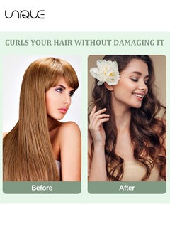 Unique 2Pcs New Satin Heatless Hair Curler, Hair Rollers for Heatless Curls with Hair Caps, Soft Curling Rod Headband for Long Hair, No Heat Curling Headband Can Sleep in Overnight, DIY Hairstyling Tools for  - Image 3