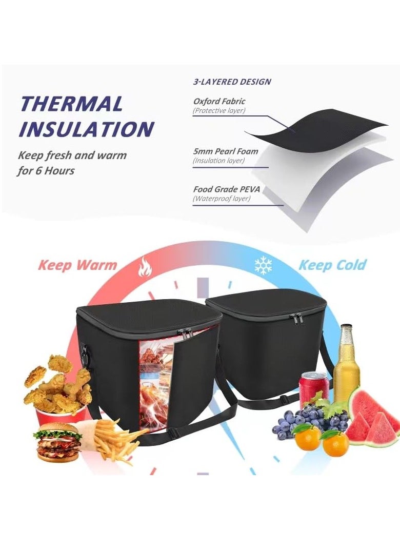 Excefore - Frunk Cooler Organizer for Model Y 2020-2021, Camping Cooler Insulated Bags, Waterproof Two Bags Front Trunk Storage Organizers for Tesla Model Y Interior Accessories (Model Y) - Image 1