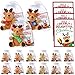 Silipull 12 Pcs Christmas Stuffed Reindeers with Holiday Icon Scarf Xmas Deer Gifts 4 Plush Elk Animal Toy for Adults Teacher Gifts Family Reunions Holiday Events - Image 2