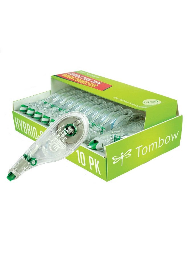 Tombow 68721 Mono Hybrid Correction Tape 10Pack. Easy To Use Applicator For Instant Corrections  - Image 2