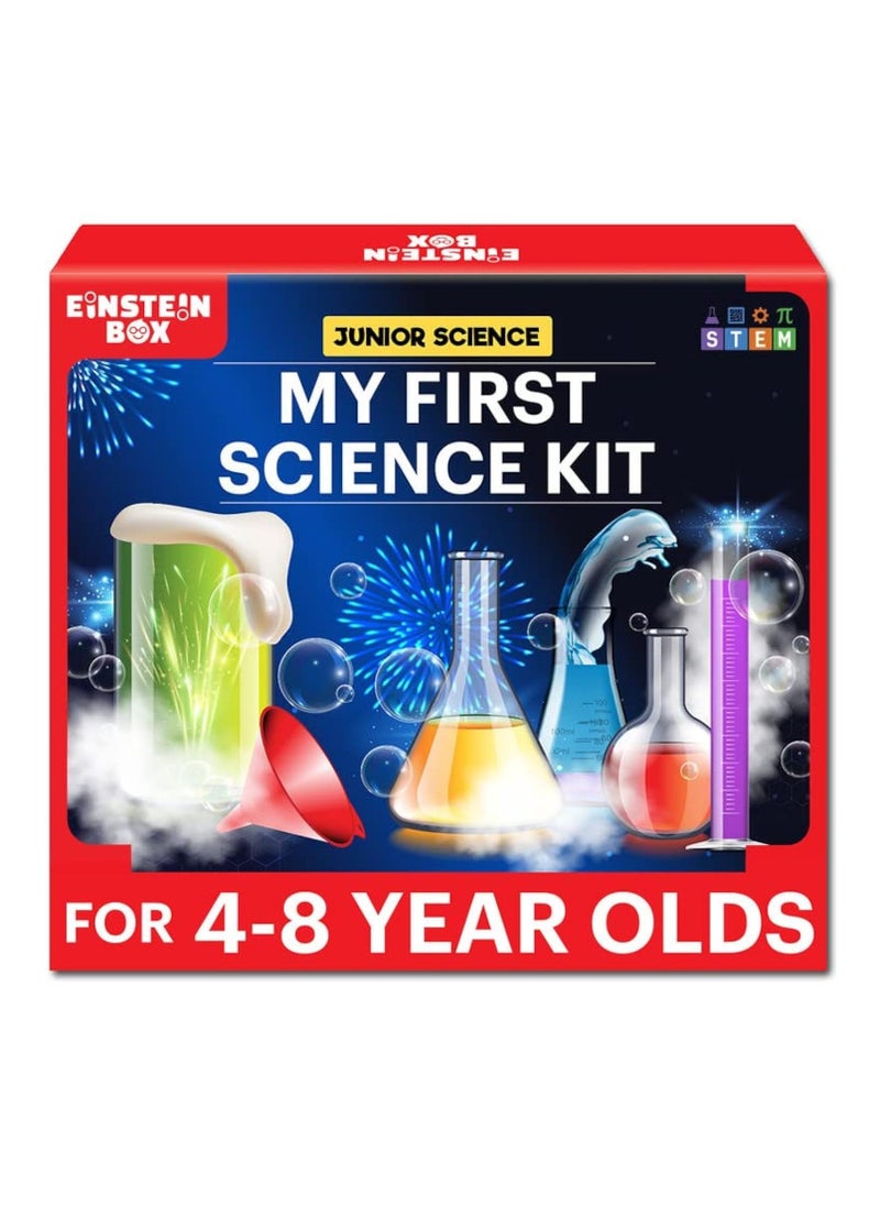 Einstein Box Einstein Box My First Science Kit for Boys and Girls Aged 4-6-8|Birthday Gifts Ideas for Kids| STEM Learning & Education Toys for 4,5,6,7,8 Year Olds | Gift Ideas for Boys & Girls |  - Image 1