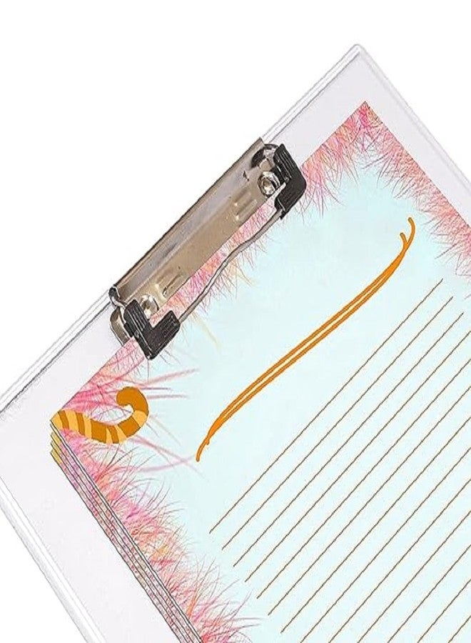 لوحة كتابة شفافة لامعة من شاينينج زون، لوحة كتابة من الورق البلاستيكي للطلاب والاستخدام المكتبي (عبوة من قطعتين) - Image 4