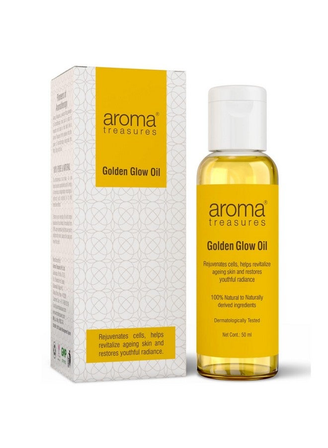 Aroma Treasures Golden Glow Face Oil For Glowing Skin Suitable For Normal To Dry Skin 50Ml - Image 1