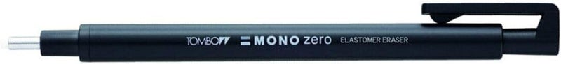 Tombow Holder Eraser Mono Zero Round Sharpe Black EHKUR11 - Image 5