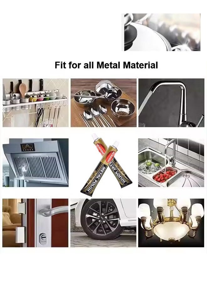 Autosol Metal Polish Paste 75ml, Metal & Aluminium Cleaner, Autosol Metal Polish for Chrome Copper Brass and More - Image 2