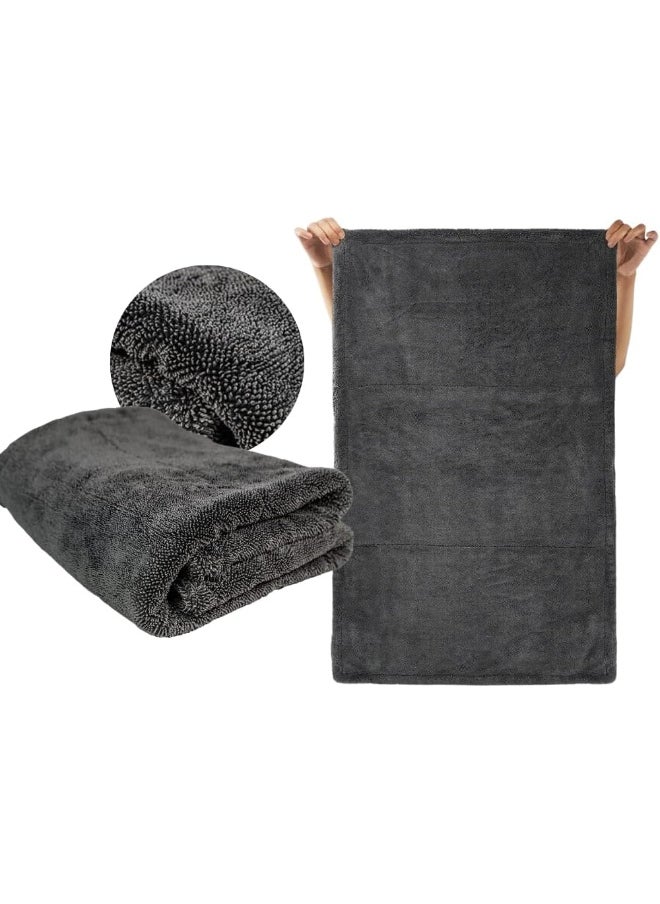 MOTRK Microfiber Car Drying Towel 1300 Gsm MOTRK Double Twist Pile, Premium Extra Large Auto Wash Towel For Cars, Super Absorbent Detailing Cleaning Cloth Car Drying Towel From No Streaks, Scratches 60*90  - Image 1
