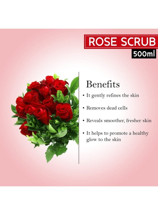 Pink Root Rose Exfoliating Facial Scrub Will Soothe Your Skin And Leave A Glowing Complexion 500Ml - Image 3