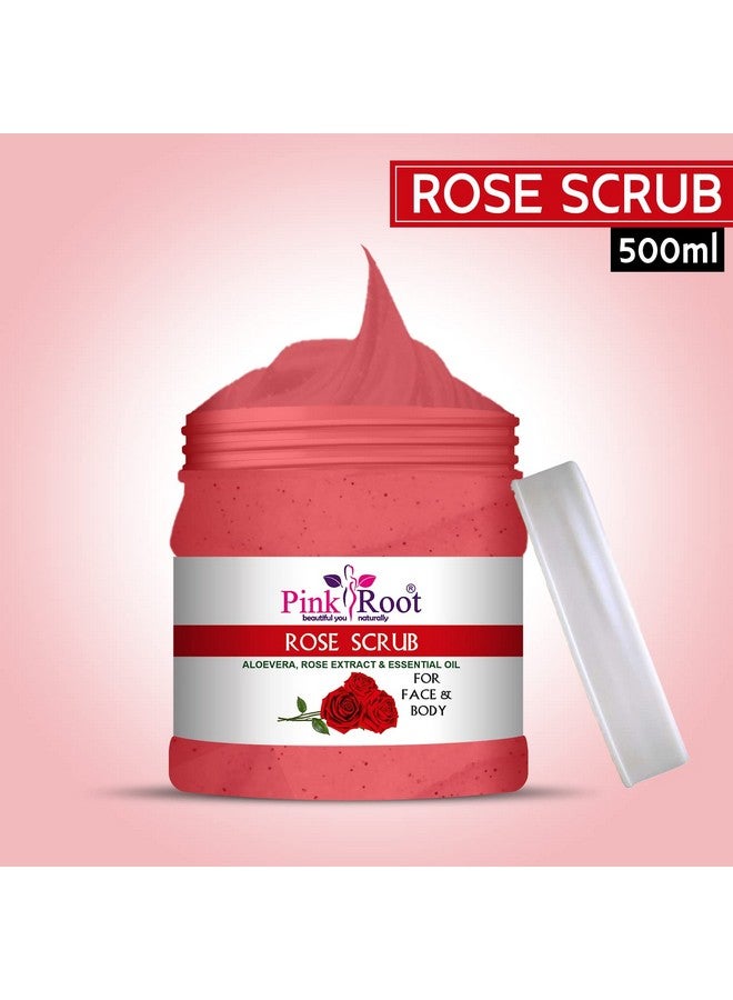 Pink Root Rose Exfoliating Facial Scrub Will Soothe Your Skin And Leave A Glowing Complexion 500Ml - Image 2