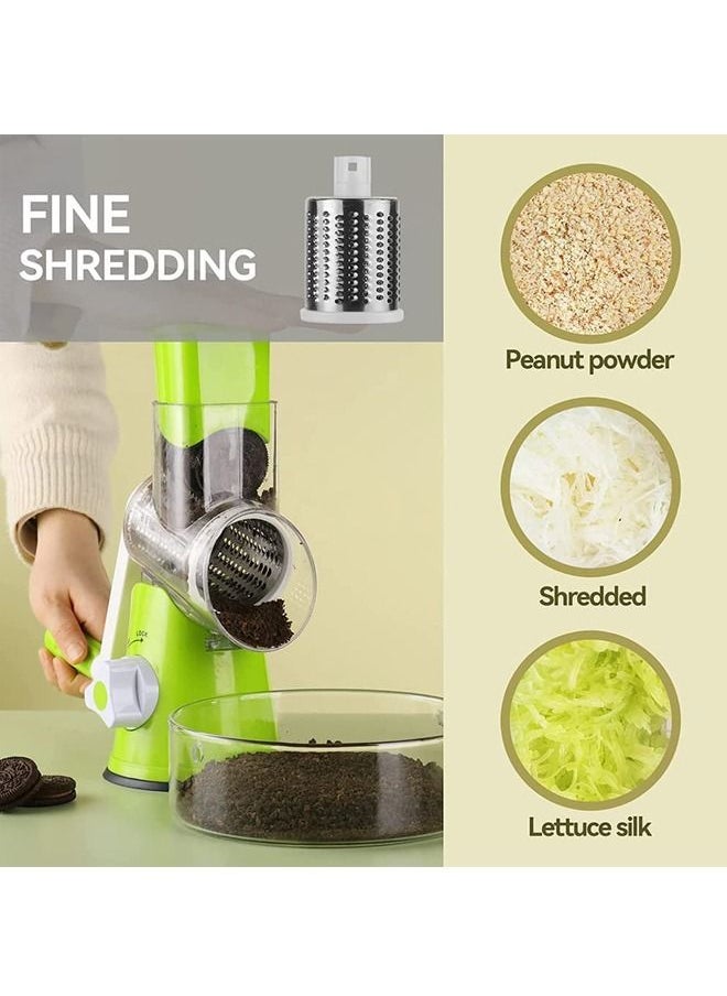 Arabest - Vegetable Slicer 3 In 1 Handheld Spiral Rotary Drum Slicer For Vegetable Fruit Cheese Nut - Image 1