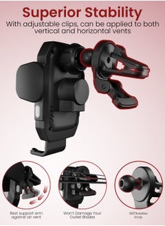 Moxedo Moxedo 15W Wireless Phone Holder Mount with PD 20W Car Charger, Qi Auto Sensor Arms Windshield/Dashboard/Air Vent Compatible for iPhone 13 12 11 Pro, XR, XS, XS Max, XR, X, Galaxy S20 Note 20 Ultra & All Smartphones  - Image 3