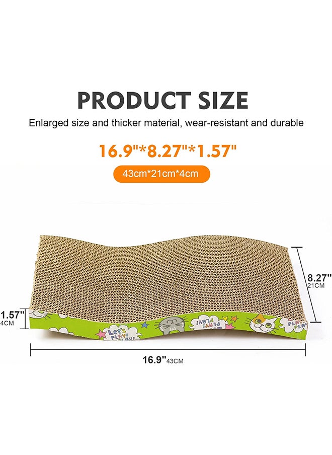 SKY-TOUCH SKY-TOUCH Pet Cat Scratch Board Cardboard Cat Scratcher, Cat Scratching Pad Cat Grinding Claw Interactive Ball Scratch Toy  - Image 2