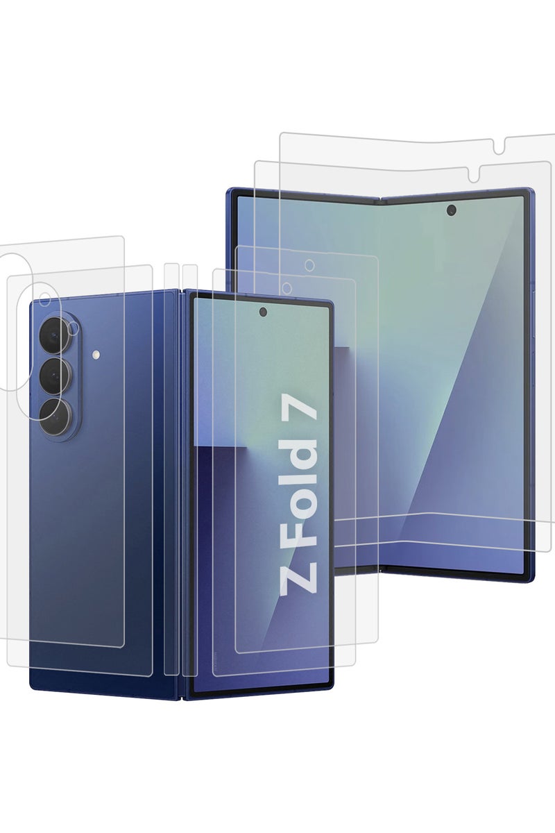 CATANES 2Packs Dual Guard Ceramic Screen Protector for Samsung Galaxy Z Fold 7 – Full Inner & Outer Display PET Protection - Image 1