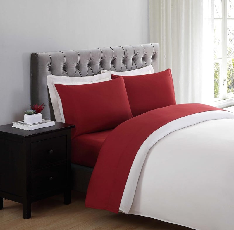 TRULY SOFT Everyday Sheet Set, Queen, Red - Image 5