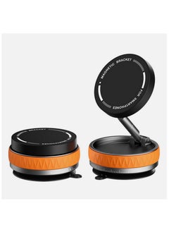 XIPH 360° Rotatable 270° Foldable Vacuum Suction Cup Magnetic Steel Phone Holder for Cars  - Image 1
