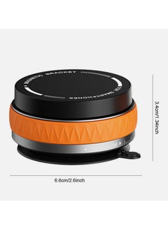 XIPH 360° Rotatable 270° Foldable Vacuum Suction Cup Magnetic Steel Phone Holder for Cars  - Image 5