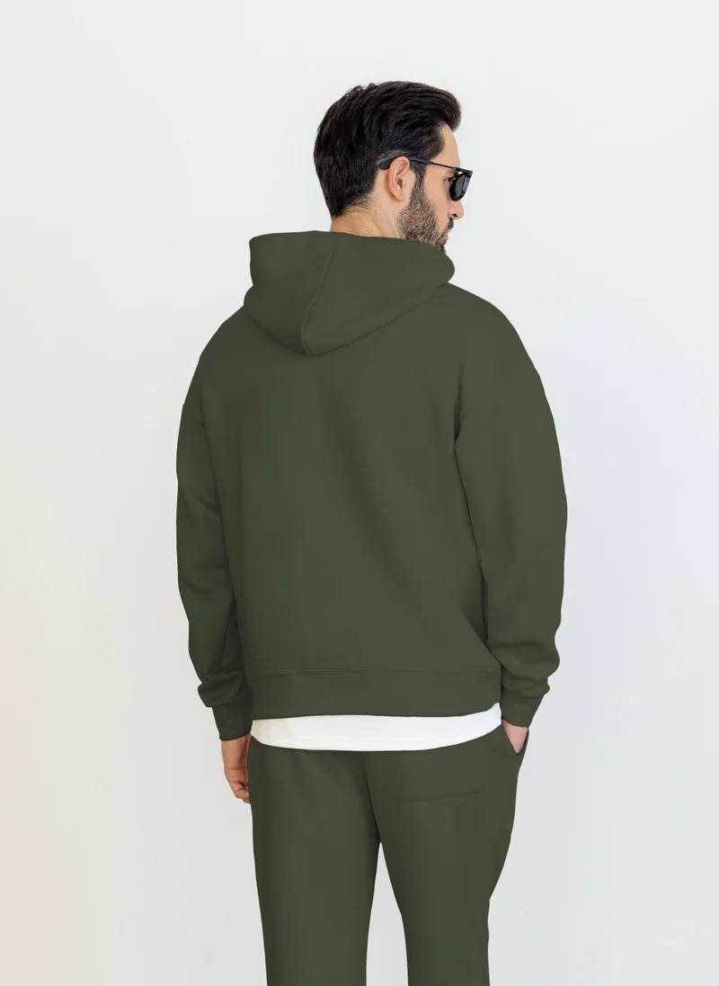 شايبس هودي مريح مطبوع متوسط الوزن