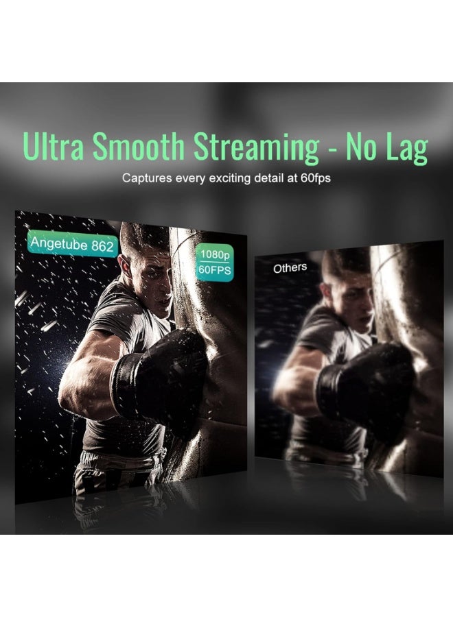 Angetube Streaming Webcam with Microphone: 1080P 60FPS USB Web Cam with Ring Light and Remote Control - HD Web Camera with 5X Digital Zoom Built in Privacy Cover,for PC|Computer|Laptop|Mac|Desktop - Image 4