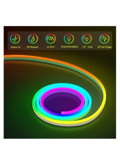 Y&D Smart Neon Light Strip Wifi DIY 3m with APP Control and Music Sync Voice Activated Connection Alexa Google Suitable for Bedroom Living Room Game Decoration  - Image 2
