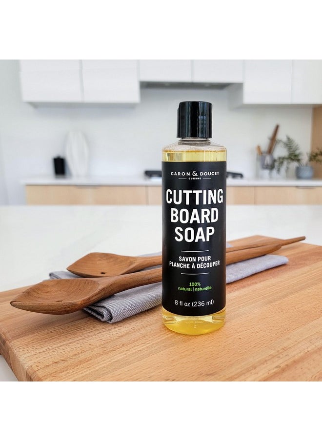 Caron & Doucet CARON & DOUCET - Cutting Board & Butcher Block Cleaning Soap | 100% Plant-Based Soap | All-Natural Lightly Scented Rosemary & Lemongrass Essential Oils (8 oz)  - Image 2