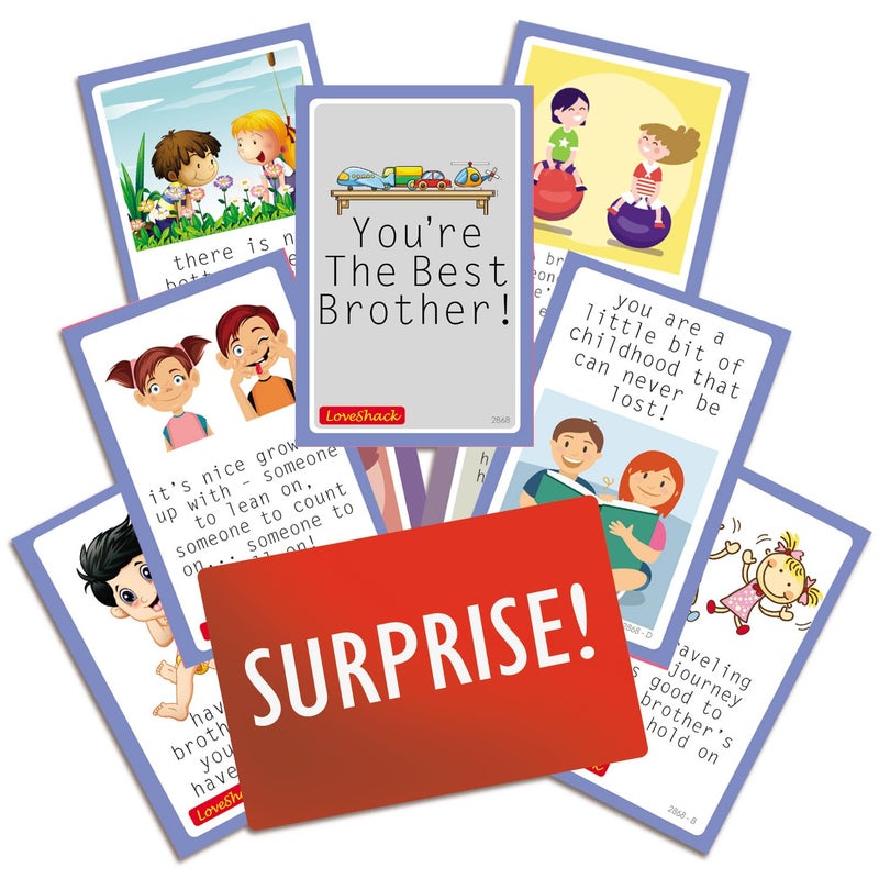 exciting Lives أفضل بطاقات هدايا للأخ - هدية لراکشابندھان، عيد ميلاد راخي، شكرًا، حب للأخ، باي، برو (متعدد الألوان) - Image 1