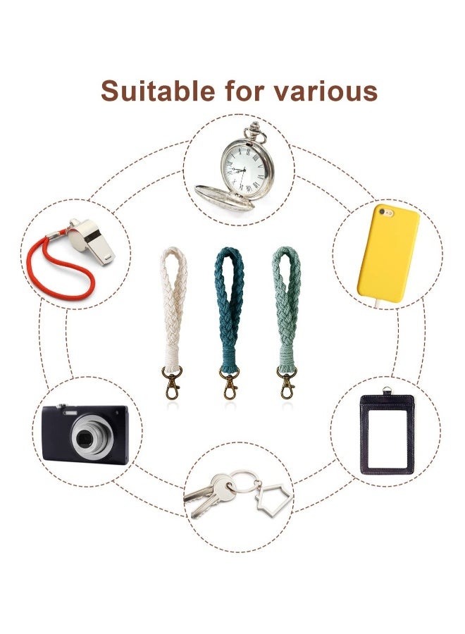Handmade Boho Macrame Keychain & Bracelet - Stylish Wristlet Keyring Holder for Women - Image 1