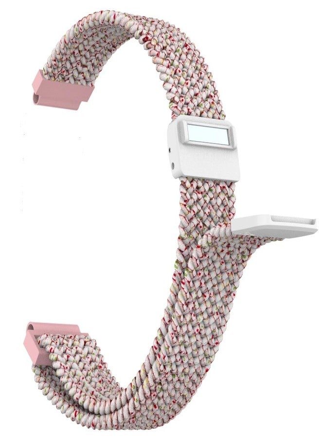 C2D JOY Nylon Braided Strap Compatible with Garmin Vivofit Jr. 3 Bands Watch Sport Clasp Wristband - Starlight Pink - Image 4