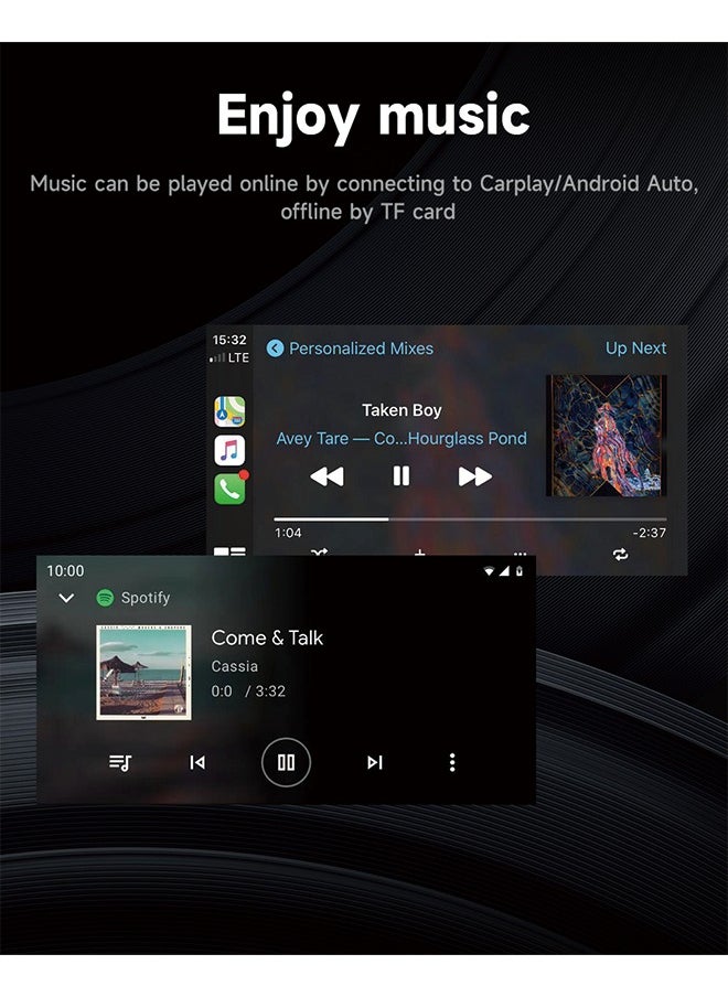 Generic - 10.26-Inch CarPlay Smart Screen Portable MP5 Player， 2.5D HD IPS touch screen without reversing camera - Image 1