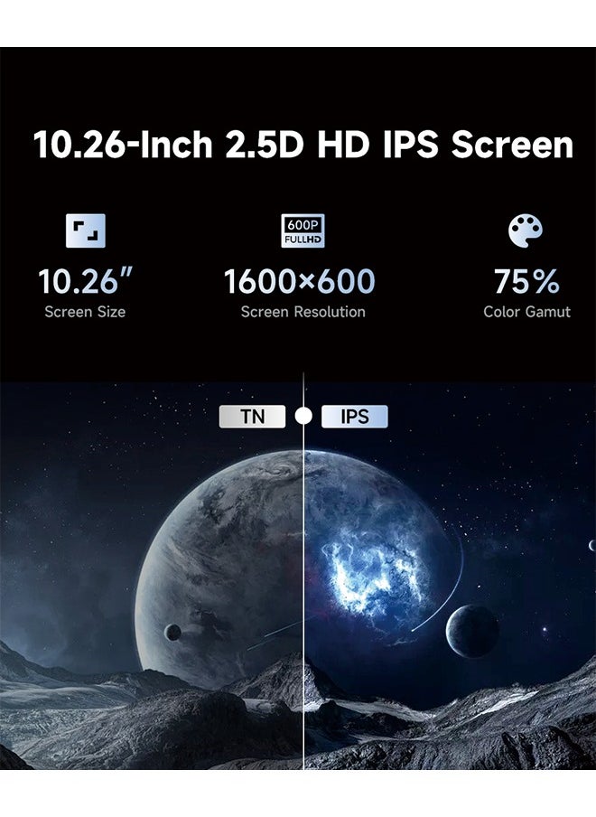 Generic - 10.26-Inch CarPlay Smart Screen Portable MP5 Player， 2.5D HD IPS touch screen without reversing camera - Image 1