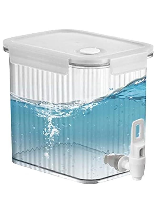 خزانة مشروبات بسعة 0.92 جالون للثلاجة، موزع مشروبات بسعة 3.5 لتر مع غطاء، موزع مياه للثلاجة، حاويات للحليب والشاي والعصير مع أغطية للثلاجة، إبريق لتخزين الماء في الثلاجة. - Image 1