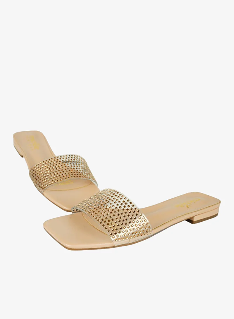 Michelle Morgan 092-2687 Michelle Morgan Ladies Sliders 213RJ361 Gold