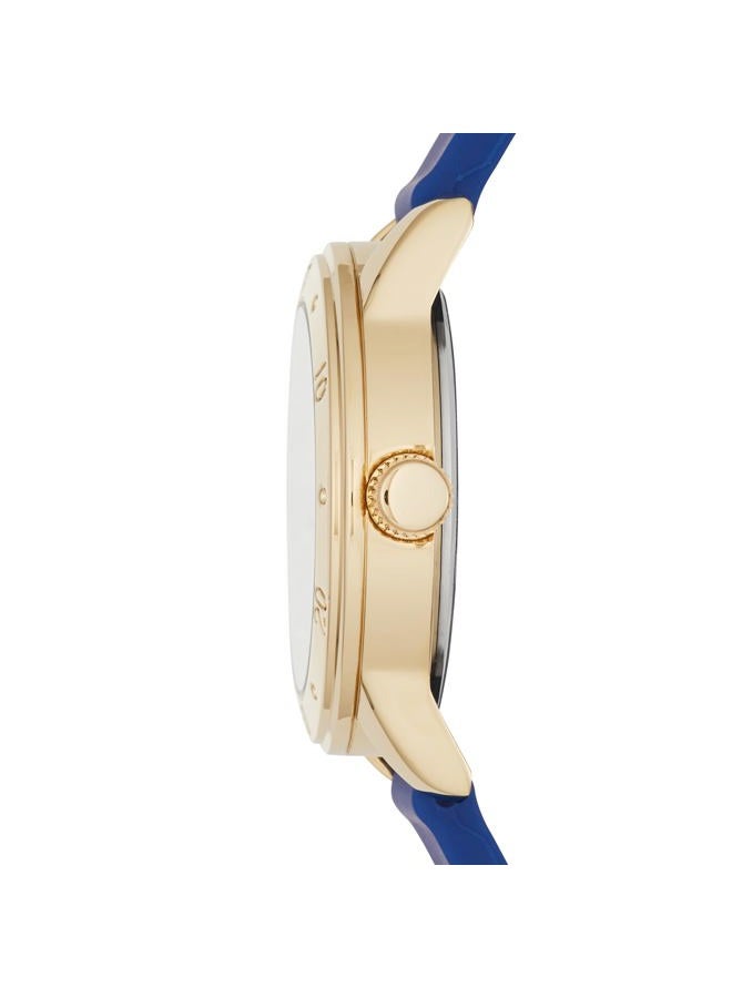 SKECHERS Women's Redondo Quartz Metal and Silicone Analog Sports Watch, Navy, Analog Watch - Image 2