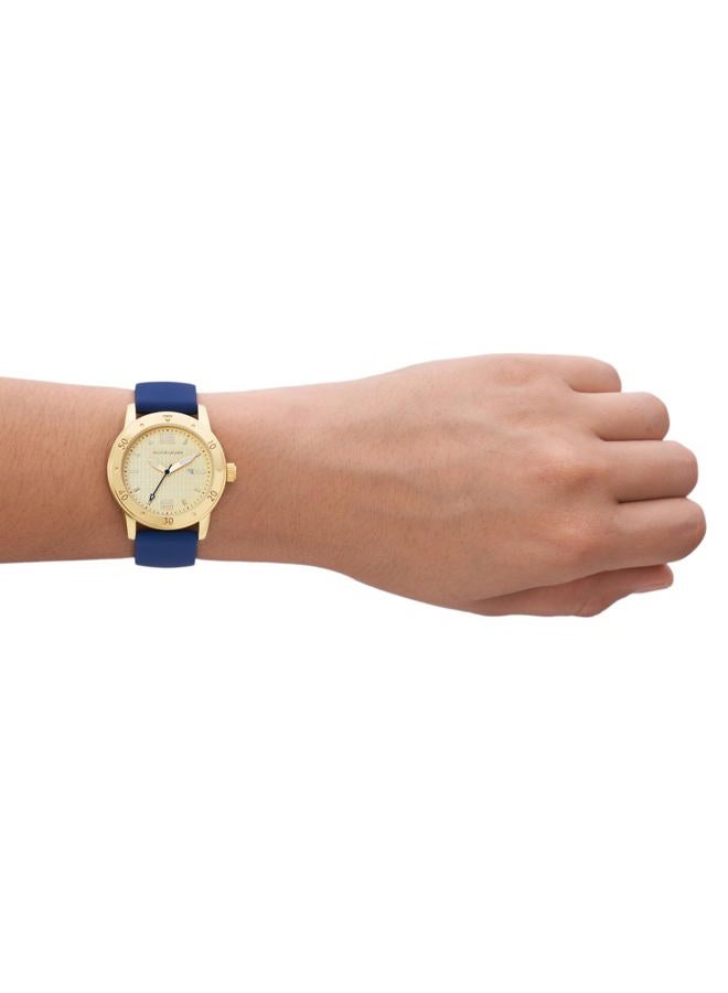 SKECHERS Women's Redondo Quartz Metal and Silicone Analog Sports Watch, Navy, Analog Watch - Image 3