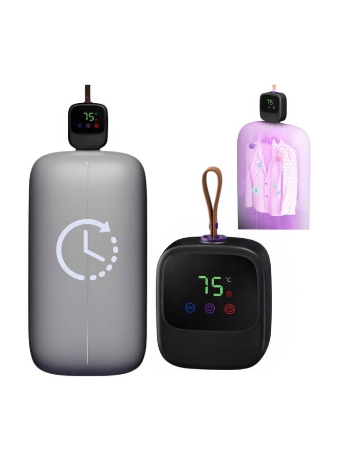 Portable Clothes Dryer 450W Electric Drying Machine with Sterilization and Mite Removal, Compact Travel Dryer with Timer and Adjustable Temperature (110-220V), BK-888 - Image 1