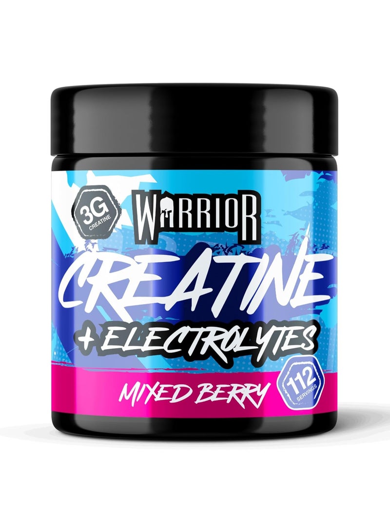 Warrior Creatine Plus Electrolytes Powder Mixed Berry - 360g - Image 1
