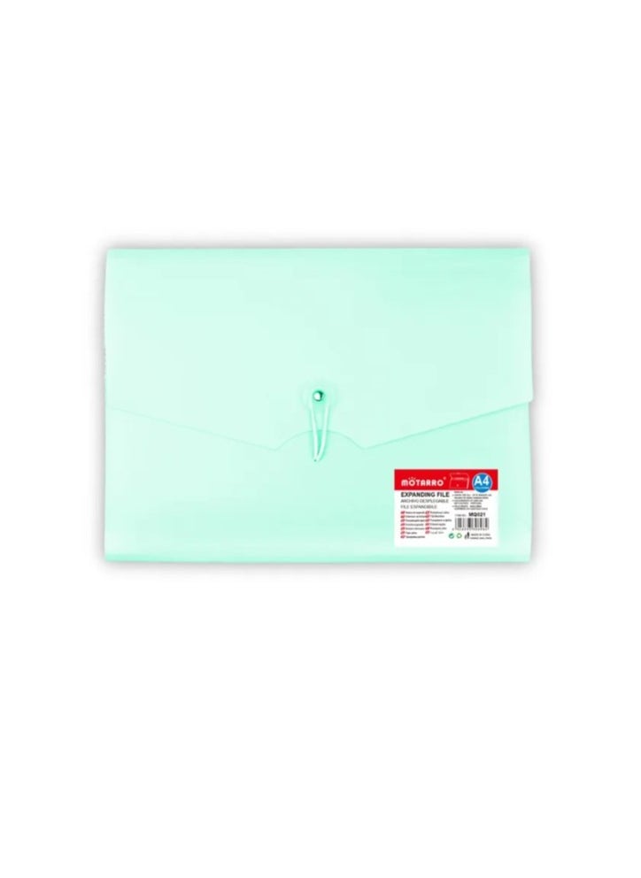 MOTARRO A4 Expanding File Folder Macaron Organ Pockets Documents Organizer File Pouch School Office Binder Color May Vary  - Image 2