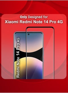 CATANES Curved Screen Protector Compatible With Xiaomi Redmi Note 14 Pro 4G Tempered Glass, Protective Film Easy Installation Bubble Free  - Image 5