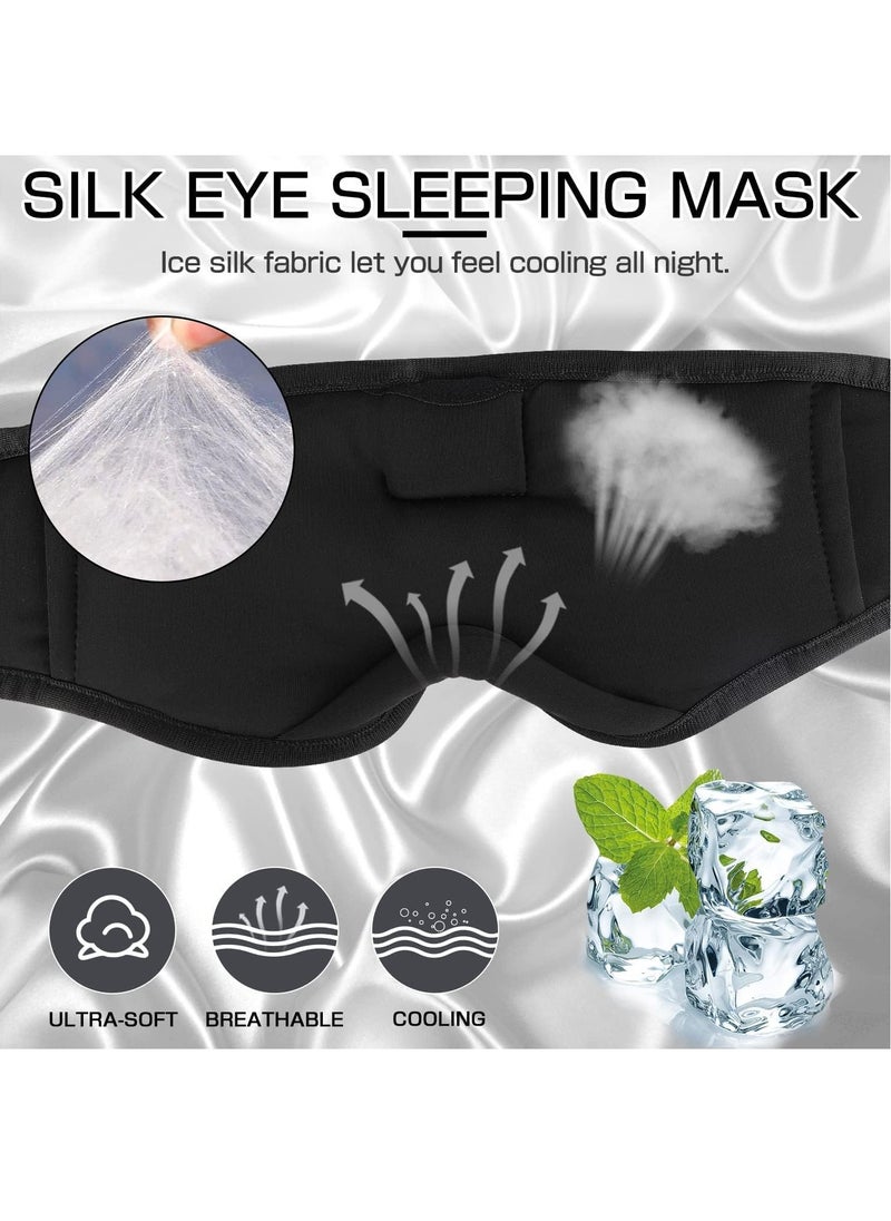 RATSAW Bluetooth Sleep Mask for Side Sleeper, 100% Blackout 10+ Hours Long Battery Life Eye Covers for Sleeping,Breathable Sleep Headphones Built-in Comfortable HD Speakers Sleep Aids for Adults  - Image 4